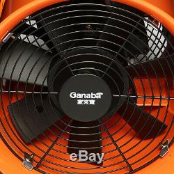 8'' Portable Ventilator Axial Ducting Blower Industrial Workshop Extractor Fan