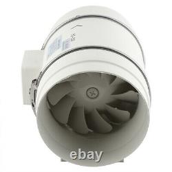 8'' Silent Inline Duct Fan Air Ventilation Extractor Exhaust Air Blower Fan NEW