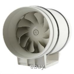 8'' Silent Inline Duct Fan Air Ventilation Extractor Exhaust Air Blower Fan NEW