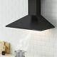 90cm Black Cooker Hood Stainless Steel Kitchen Chimney Extractor Fan Ventilation