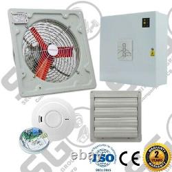 AOV Air Vent Smoke Extractor Ventilation Fan High Temp Control Panel Kit