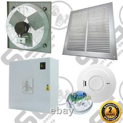 AOV Automatic Vent Smoke Extractor Ventilation Fan High Temp withControl Panel Kit