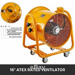ATEX Rated Ventilators Explosion Proof Fan Ducting Blower Metal Extractor 16inch