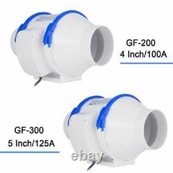 Air Extractor Inline Duct Fan Households Ventilation High Efficiency Ventilators