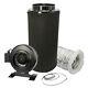 Carbon Filter Inline Fan Kit Duct Hydroponic Ventilation Extractor 8 Grow Room