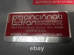 Cincinnati Fan 1500S Fume Extractor Exhauster Ventilator