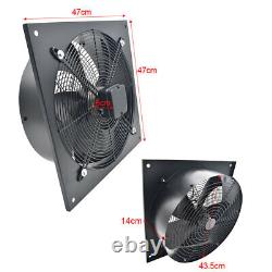 Commercial Axial Flow Plate Fan 8-24 Inch 2/4 Pole Extractor Blower Ventilation