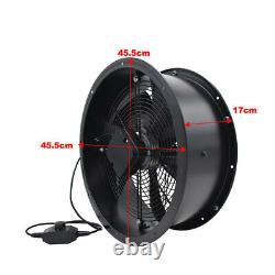 Commercial Ventilation Extractor Axial Exhaust Air Blower Fan Garage +Controller