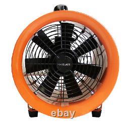 Dust Extractor Ventilation Fan 250mm 300mm Portable 6m 12m Ducting Fume Blower