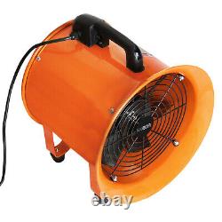 Dust Extractor Ventilation Fan 250mm 300mm Portable 6m 12m Ducting Fume Blower