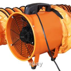 Dust Extractor Ventilation Fan 300mm 110V Portable 12m Ducting Workshop Blower