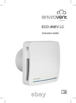 EnviroVent SILDES100HT Silent Design Extractor Fan 4 Shutter and Adjustable