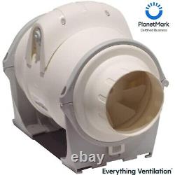 Everything Ventilation In-Line Mixed Flow Extractor Fan with 2 Adjustable Speed