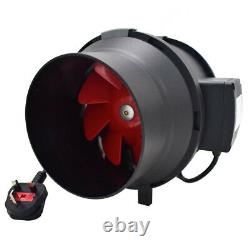 Extractor Air Fan Carbon Filter Hydroponic Ventilation Plant Grow with5m Ducting