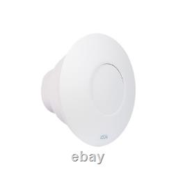 Extractor Fan For Bathroom Kitchen Ventilation 100mm iCON30 Glossy White Airflow