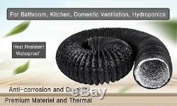 Fan Air Ducting 5m 10m Aluminum Flexible Ventilation PVC Kitchen Extractor