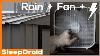Fan Noise Fan And Rain Sounds For Sleeping Hard Rain On A Tin Roof Metal Roof And Box Fan
