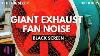 Fan Noise To Fall Asleep Giant Industrial Exhaust Fan 10 Hours Black Screen