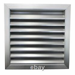 Fixed Louvre Extractor Fan Ventilation Grille Anodized Aluminium with Bird Mesh