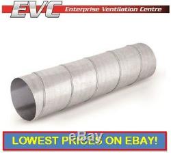 Galvanized Steel Spiral Ducting 1.5m Hydroponics, Ventilation, Extractor fan