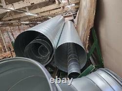 Galvanized Steel Spiral Ducting 3.0m Hydroponics, Ventilation, Extractor fan