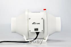 Ghost-fans 4/100mm Inline Mixed Flow Ventilation Exhaust Extractor Low Noise
