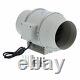 HF-150PE Inline Duct Fan Air Extractor Exhaust Ventilation Equipment 70W AC220V