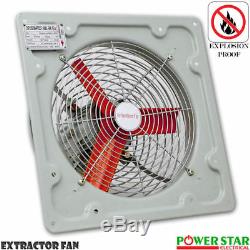 Heavy Duty Industrial Metal Axial Extractor Ventilation Shutter Fan 16 Inch