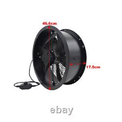 Heavy Ventilation Extractor Axial Exhaust Commercial Air Blower Fan with Regulator