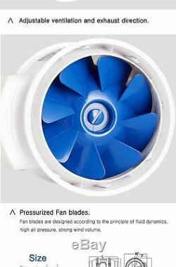 Home Silent Inline Duct Fan With Strong Ventilation System Extractor Fan Kitchen