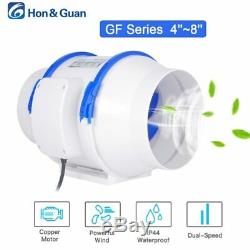Home Silent Inline Duct Fan With Strong Ventilation System Extractor Fan New