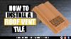 How To Fit A Vent Tile In A Roof Extractor Fan Vent Tile Installation Vent Duct Installation