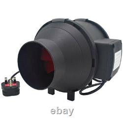 Hydroponic Extractor Fan Carbon Filter 5m Ducting Air Ventilation System Kit Set