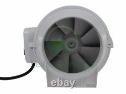 Hydroponics Extractor Duct Fan Grow Tent Inline 2 Speed Ventilation Fan