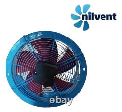 INDUSTRIAL COMMERCIAL METAL EXTRACTOR AXIAL FAN, AIR BLOWER VENTILATION 12 30cm