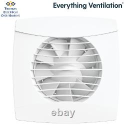IPX5 100mm Bathroom Extractor Fan Energy Efficient Low Profile Quiet Ventilation