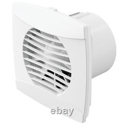 IPX5 100mm Bathroom Extractor Fan Energy Efficient Low Profile Quiet Ventilation