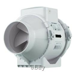 In-Line fan Air extractor Inline fan Ventilator Mixed Flow Vents TT 125 mm IPX4