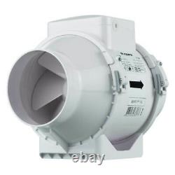 In-Line fan Air extractor Inline fan Ventilator Mixed Flow Vents TT 150 mm IPX4