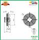 Industrial Axial Extractor Ventilation Exhaust Fan 250-300-450-500 Suction Ip54
