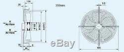 Industrial Axial Extractor Ventilation Exhaust Fans Commercial 250mm-500mm IP54