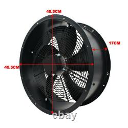 Industrial Cased Axial Extractor Fan Workshop Warehouse Ventilation Air Blower