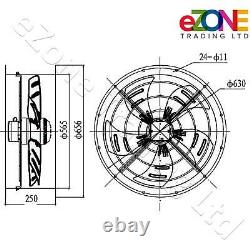 Industrial Cased Extractor Fan 22 Duct Commercial Ventilation +Speed Controller