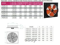 Industrial Commercial Metal Axial Extractor Fan, Air Blower Ventilation