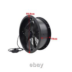 Industrial Extractor Axial Exhaust Ventilation Commercial Air Blower Fan 8-24'