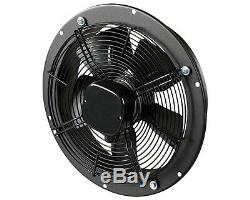 Industrial Extractor Fan Metal Ventilation Wall Mounted Many Sizes -2 & 4 Pole