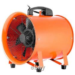 Industrial Fan 12'' Ventilation Blower Extractor Fan with 2m Electric Wire Cable