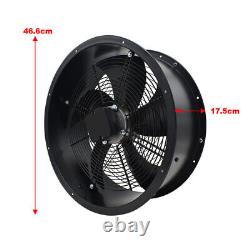 Industrial Ventilation Extractor Fan Metal Axial Exhaust Commercial Air Blower