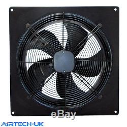 Industrial Ventilation Extractor Metal Plate Fan Axial Exhaust Commercial Blow