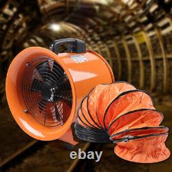 Industrial Ventilation Extractor Ventilator Air Blower Fan With 5m PVC Duct